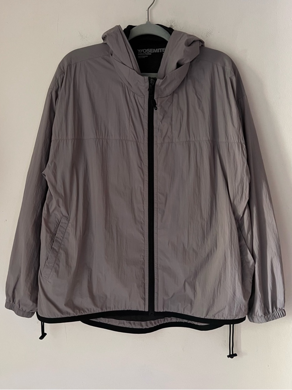 James Perse Y/osemite Women's Jacket M Grey Polyamide with Nylon Windbreaker